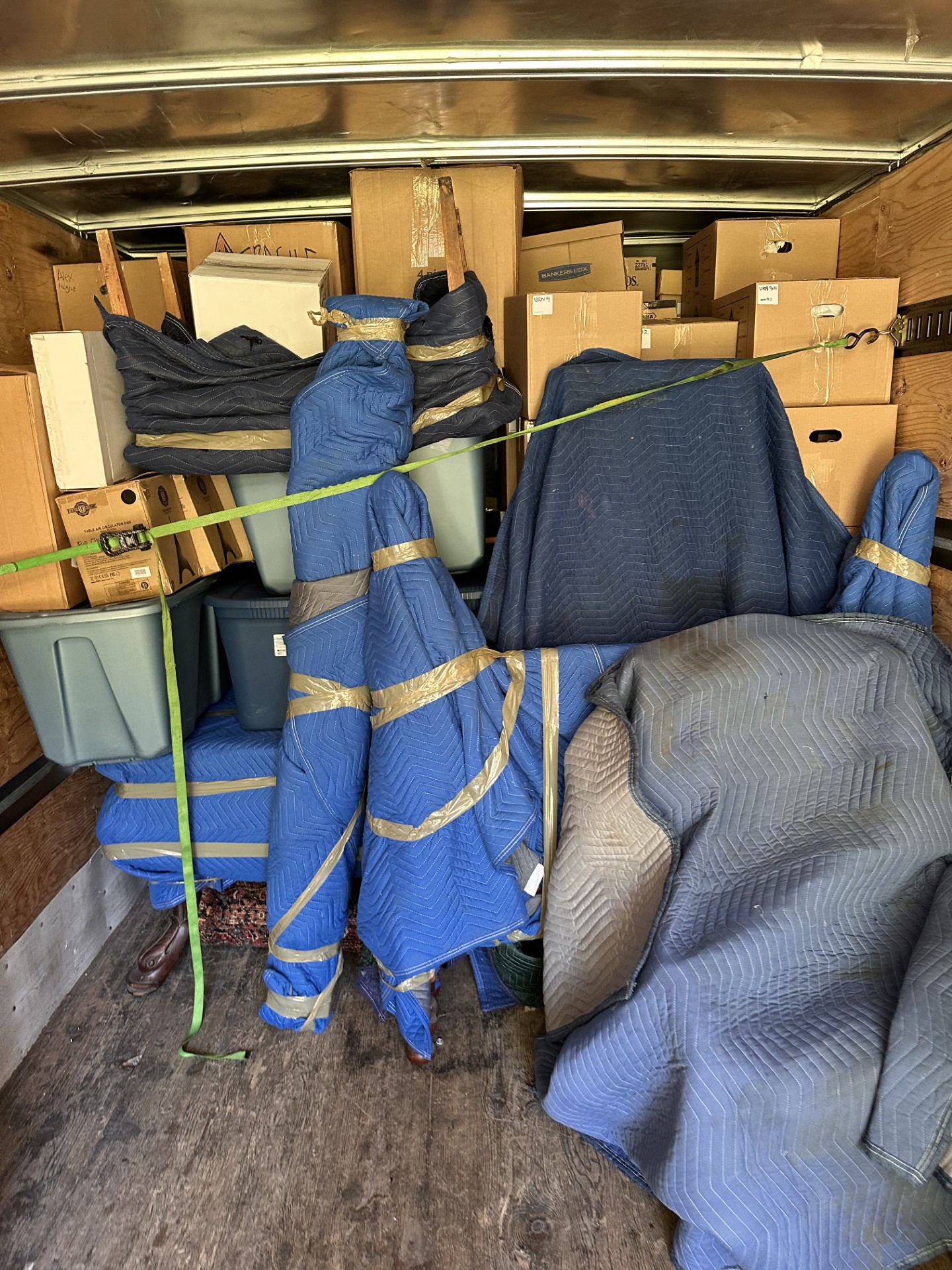 Full truck loaded for a South Shore relocation